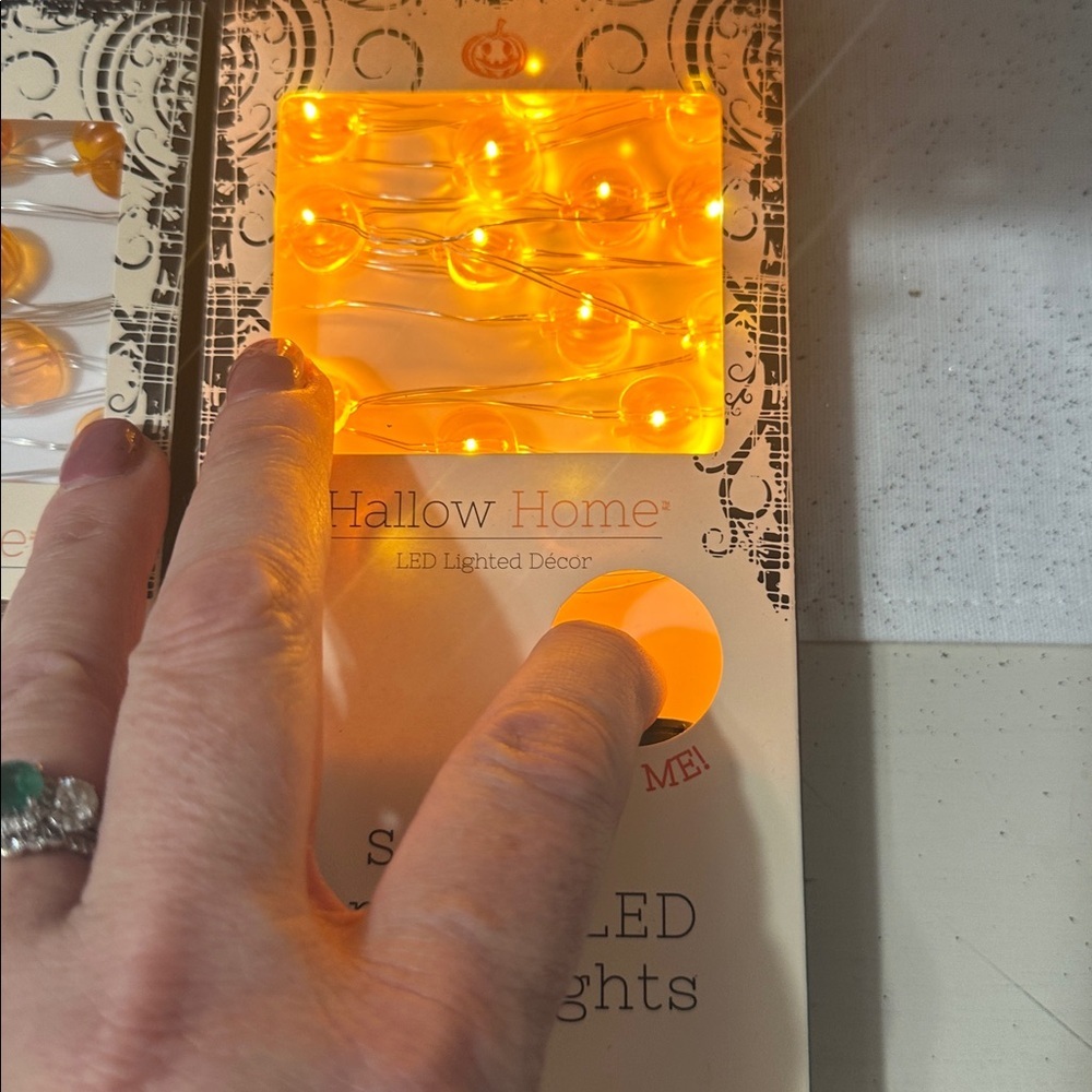 Hallow Home LED SET OF 30 pumpkin string lights